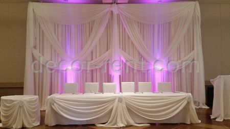 All Sheer Custom Wedding Backdrop All Sheer Custom Wedding Backdrop