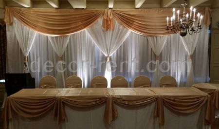 Gold and White Wedding Backdrop Gold and White Wedding Backdrop